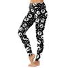 Halloween Carnival Night New Cartoon Skull Spoof Pattern Slim Fitness Sports Leggings 1