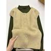 Women's Slim-Fit Long-Sleeve Half-High Neck Knitted Top - Whitening Dark Green, Autumn/Winter, Versatile for Single or Layered Wear.