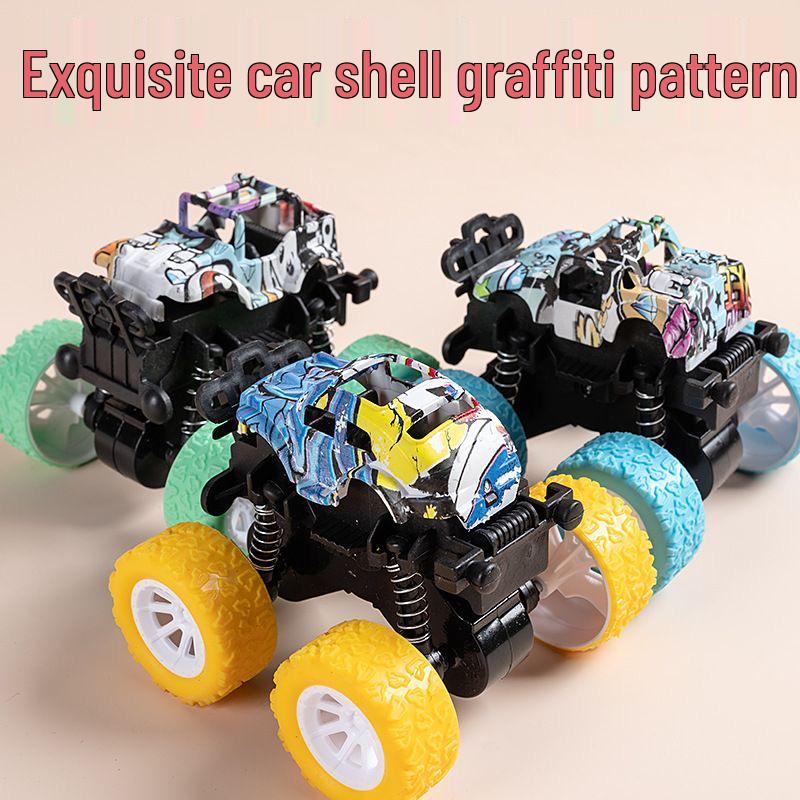 Popular Kids' 4WD Inertia Stunt Car - Drift & Rollover Capabilities