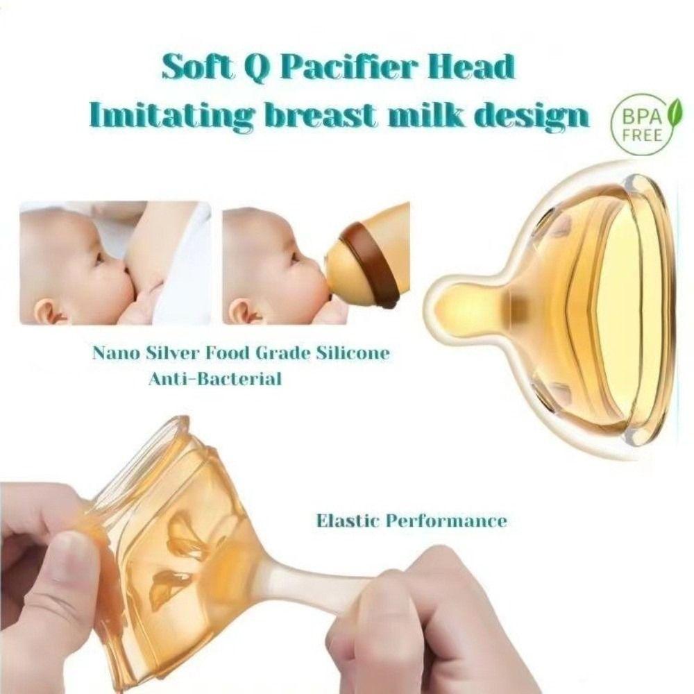 With Handle Baby Bottle Wide Caliber Silicone Bottle New Water Cup  Baby Feeding Supply