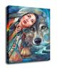 Modern Abstract Oil Painting Print On Canvas Square Wall Decor For Living Room
