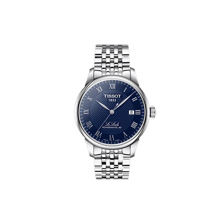 TISSOT Le Locle Collection Mechanical Movement Men's Watches Watch 39.3mm Blue Dial Stainless Steel Watchband T006.407.11.043.00