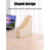 Plastic Desktop File Organizer, Student Office Document Bookends Shelf Adjustable Bookshelf Storage Box for Home School Supplies