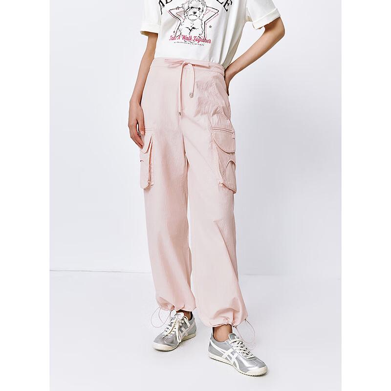 PEACEBIRD Women's High-Waist Cargo Jogger Pants