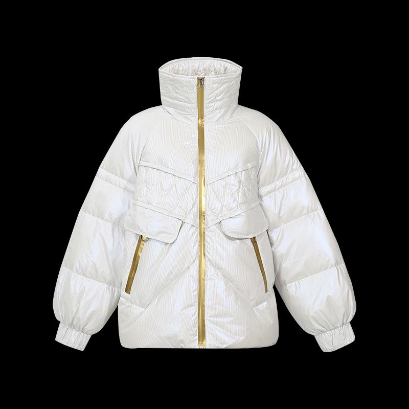 Tatubrand Women's Short Stand-Collar Down Jacket