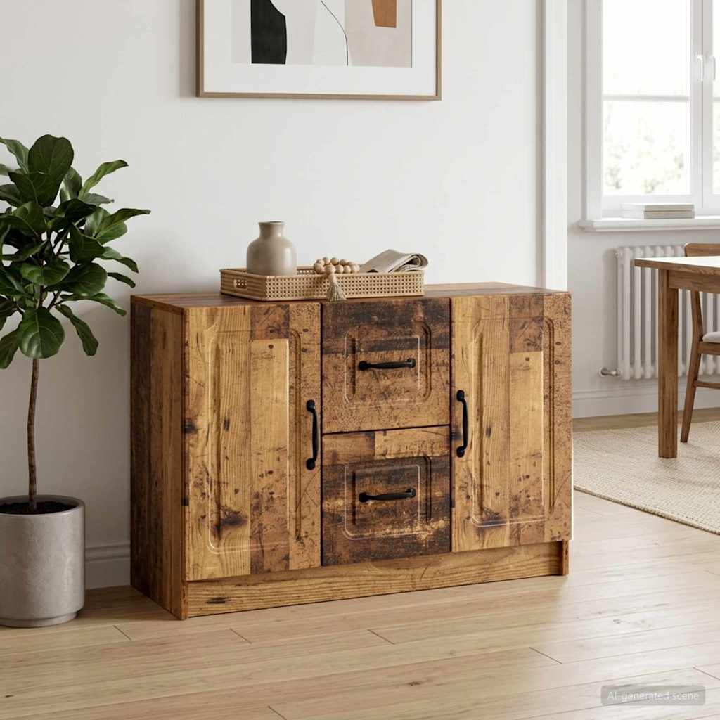 Rustic Wood Sideboard 89 x 34.5 x 57 cm Engineered Wood