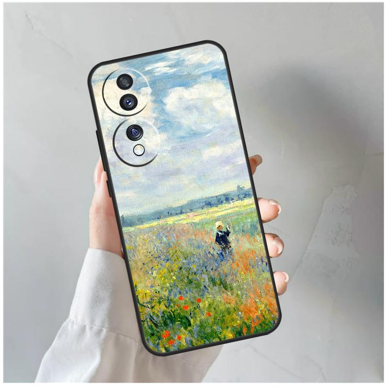 Claude Monet Art Painting For Honor Magic 8 5 6 7 Pro Case For Honor 200 400 70 90 Lite X8c X8b X9a X9b X9c X9d Win RT
