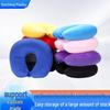 Foam Particles U-Shaped Memory Pillow: Backrest, Neck, Nap, Travel, and Side Sleeper Comfort Pillow for Outdoors.