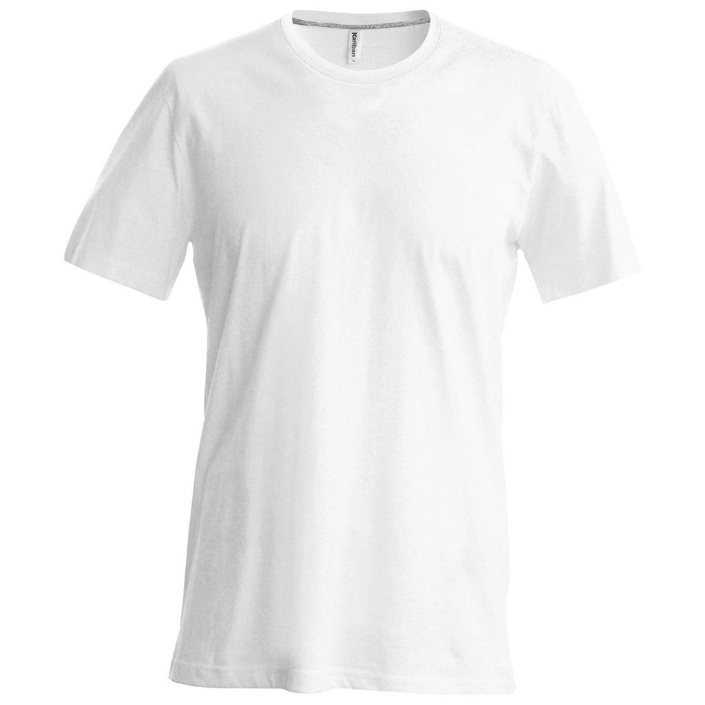 Kariban Mens Slim Fit Short Sleeve Crew Neck T-Shirt