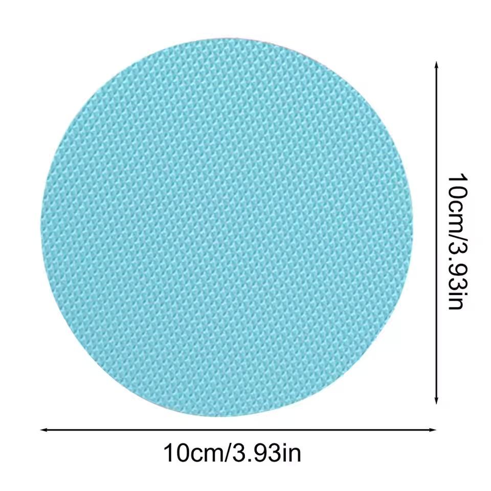 

20PCS 10cm/3.93in Bathroom Slip Transparent Non-Slip Tape Anti-Slip Strips Shower Stickers Round Shaped Antiskid Sticker 10cm небесно-голубой