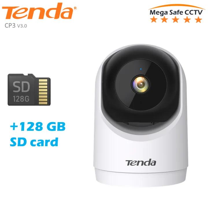 Tenda RP3 V3.0 3MP Security Pan/Tilt WiFi6 Two Way Audio Indoor Camera, 360° All-Round Vision, Baby Cameras for Home Security (with optional SD Card)