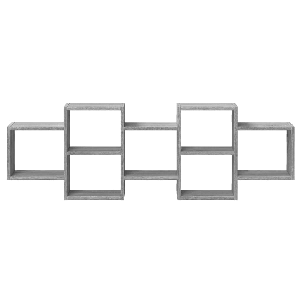 Kreatives Steck-Wandregal, Weihnachtswanddekorations-Displayregal, 129x18x42 cm