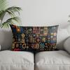 Decorazioni per la Casa Federe per Cuscini con Fantasia Mandala Esotico Adatte per Divano Camera da Letto Auto Copricuscino Cuscino Rettangolare Cuscino Schienale