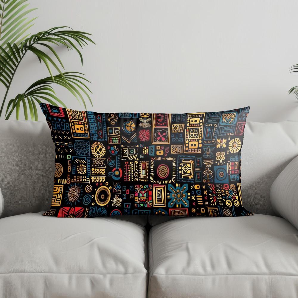 Decorazioni per la Casa Federe per Cuscini con Fantasia Mandala Esotico Adatte per Divano Camera da Letto Auto Copricuscino Cuscino Rettangolare Cuscino Schienale