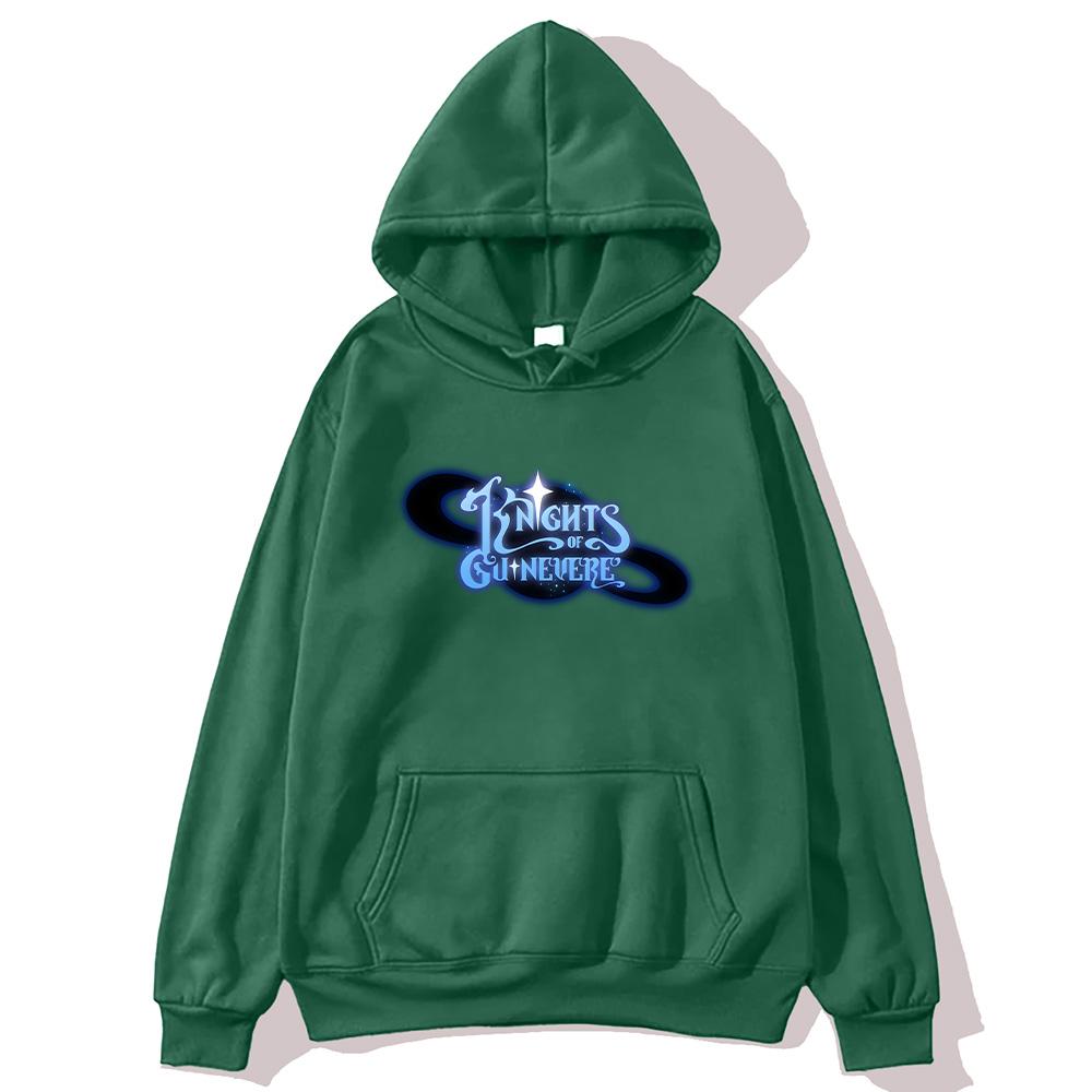 Casual Hoodies Knights of Guinevere Thriller Cartoon Print Clothes Long Sleeve Loose Women Men Outerwear Coat Top Streetwear