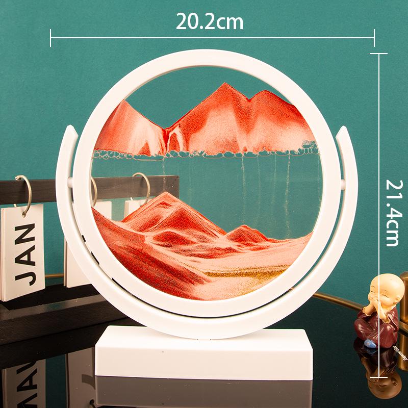 Creative Hourglass Liquid Quicksand Painting - Ideal Decoration for Office, Living Room, Bedside or as Birthday Gift