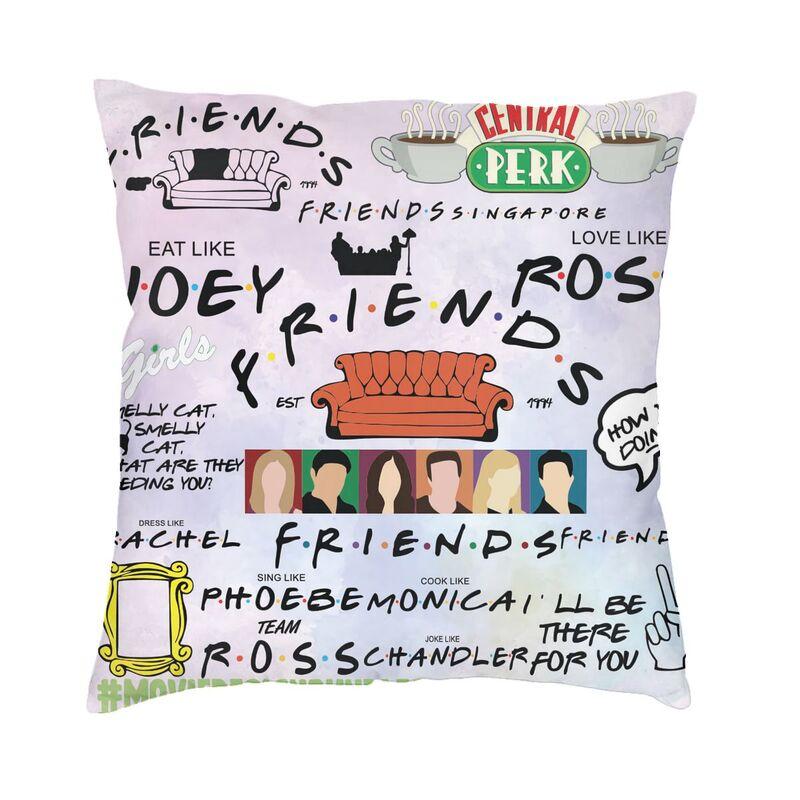 Classic Friends TV Show Cushion Cover Two Side 3D Printing Floor Pillow Case for Living Room Custom Pillowcase Home Decoration