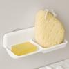 LEC Soap Dish Double Suction Cup Bathroom Accessory