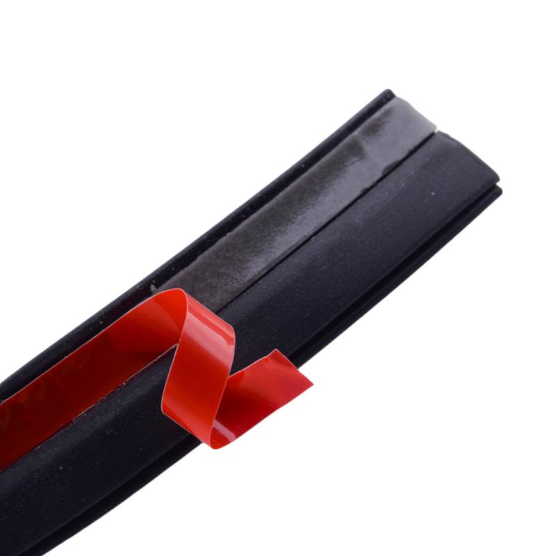 Black 2M X 25mm T-Shape Rubber Car Front Windshield Edge Seal Strip Guard Trim Protector Universal