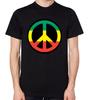 Peace Sign Rasta  T-Shirt Reggae T-Shirt Jamaica Jamaican Tee Top