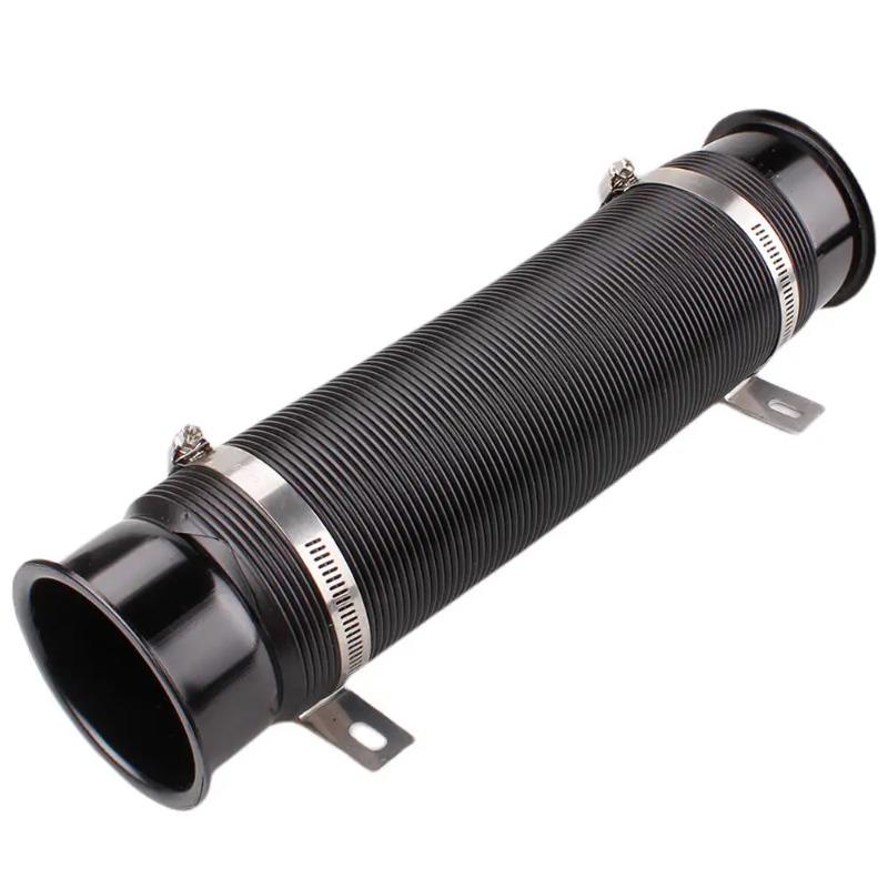 76mm Telescopic Cold Air Intake Pipe Expandable Ventilation Tube Intake Air Pipe Kit For Car Modification Auto Accessories