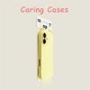 Para Capa de iPhone 17 Pro Max Gato Amarelo Leite Orelha Silicone Macio Girly Compatível com iPhone 16 15 14 13