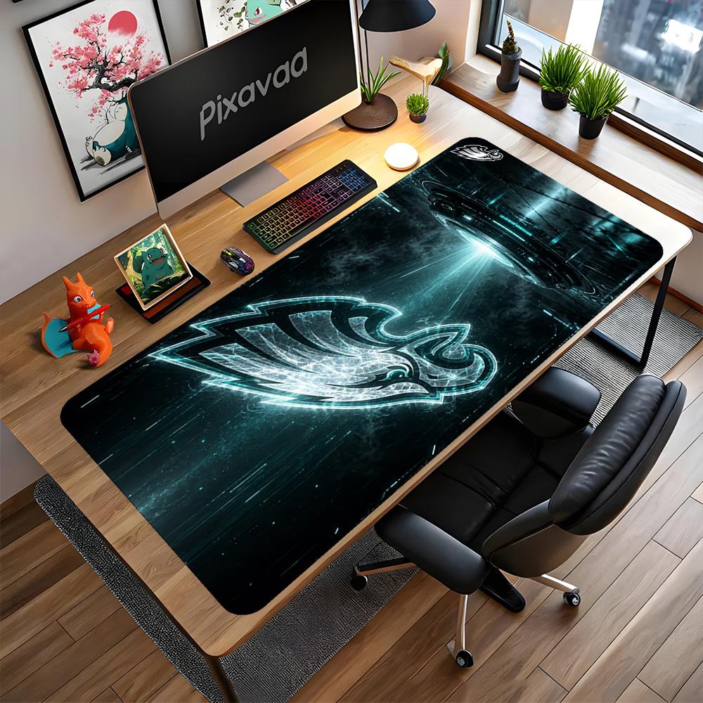 Philadelphia Eagles Gaming Mouse Pad Desk Mouse Pad Study Desk Mat Nonslip Rubber Bottom Computer Desk Office Decoration Accessory