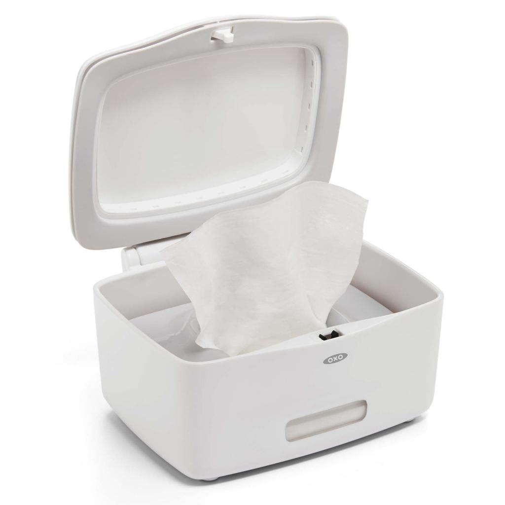 OXO Wipes Dispenser Keeps Wipes Drying Wet Wipe - One-Handed Open/Close, Airtight, Out, Case/Container