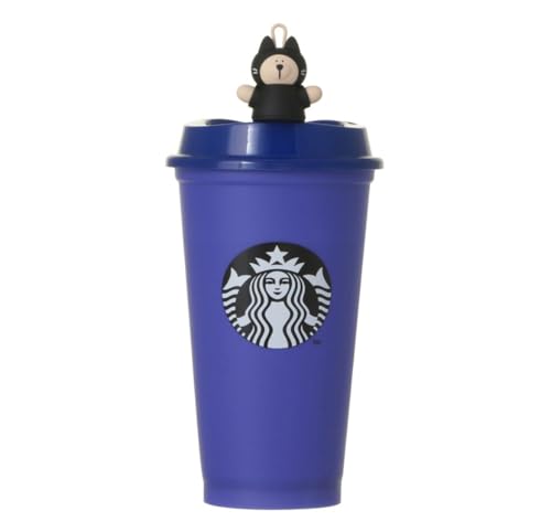 

Starbucks Halloween 2024 Color-Changing Reusable Cup 473ml + Reusable Cup Drink Hole Cap (Bearista)