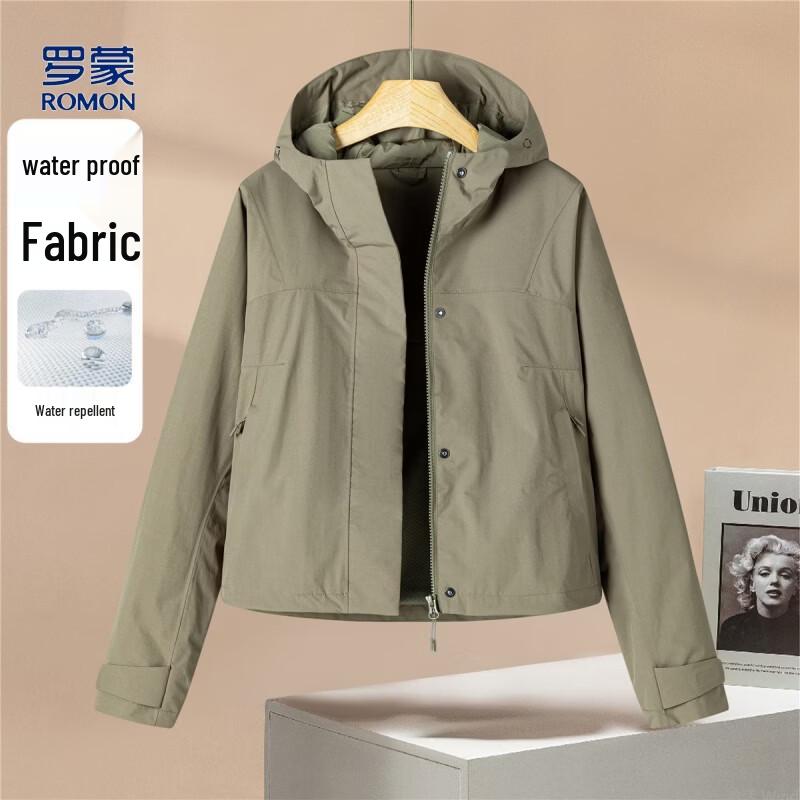 

Women s Water-Repellent Hooded Short Jacket S