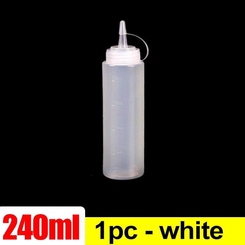 Plastic Condiment Squeeze Bottles Ketchup Mustard Salad BBQ Olive Oil Dispenser Seasoning Sauces Bottles Kitchen Tools 240/480ml