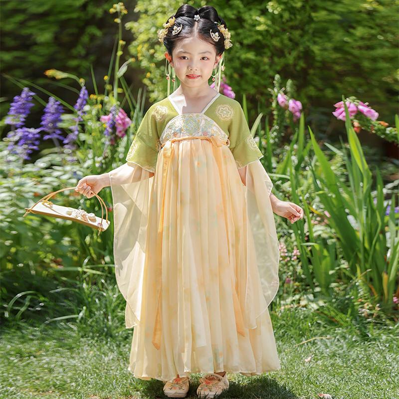 Bamino Girls' Summer Hanfu Dress