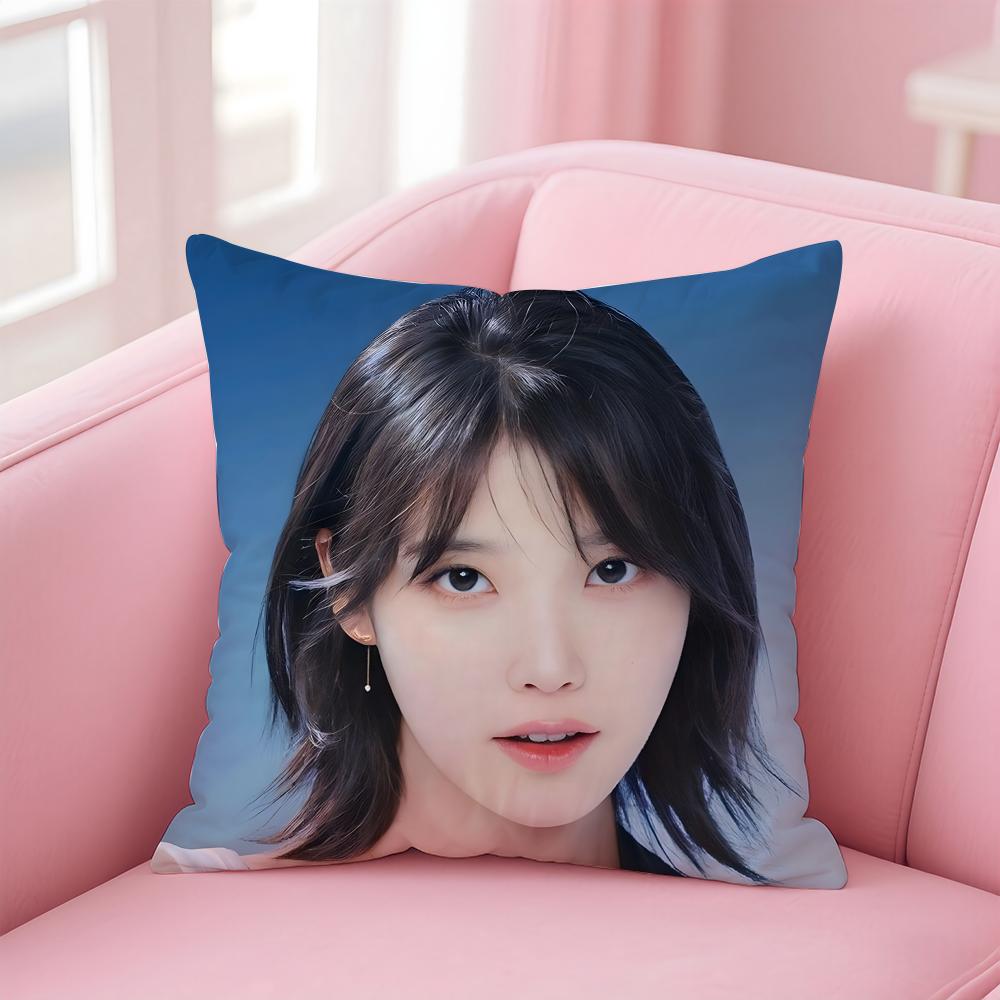singer versatile IU LLee Jieun Cushion Cover Pillow Case Soft Skin Friendly Fabric Concealed Zipper