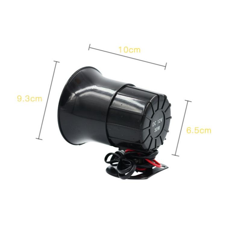 New 12V 3 Tone Sound Loud Car Horn Motorcycle Warning Alarm Police Fire Siren Horn Speaker Automotive Accessories Moto 20W