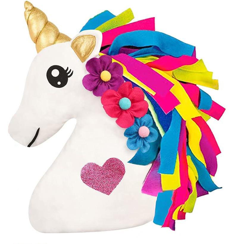 

Unicorn Pillow Diy Craft Kit Plush Unicorn Bedroom Decorative Pillow Gift For