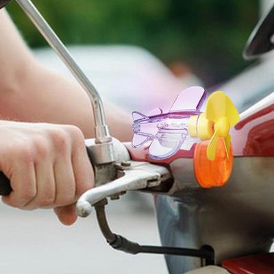 Motorcycle Handlebar Decor Wind Up Airplane Toy Wind Powered Car Exterior Ornament Electric Scooter Handlebar Decoration Pendant