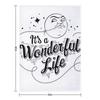It's a Wonderful Life - Title Throw Blanket Decoratives Cute Plaid Extra Large Throw Bed linens Blankets