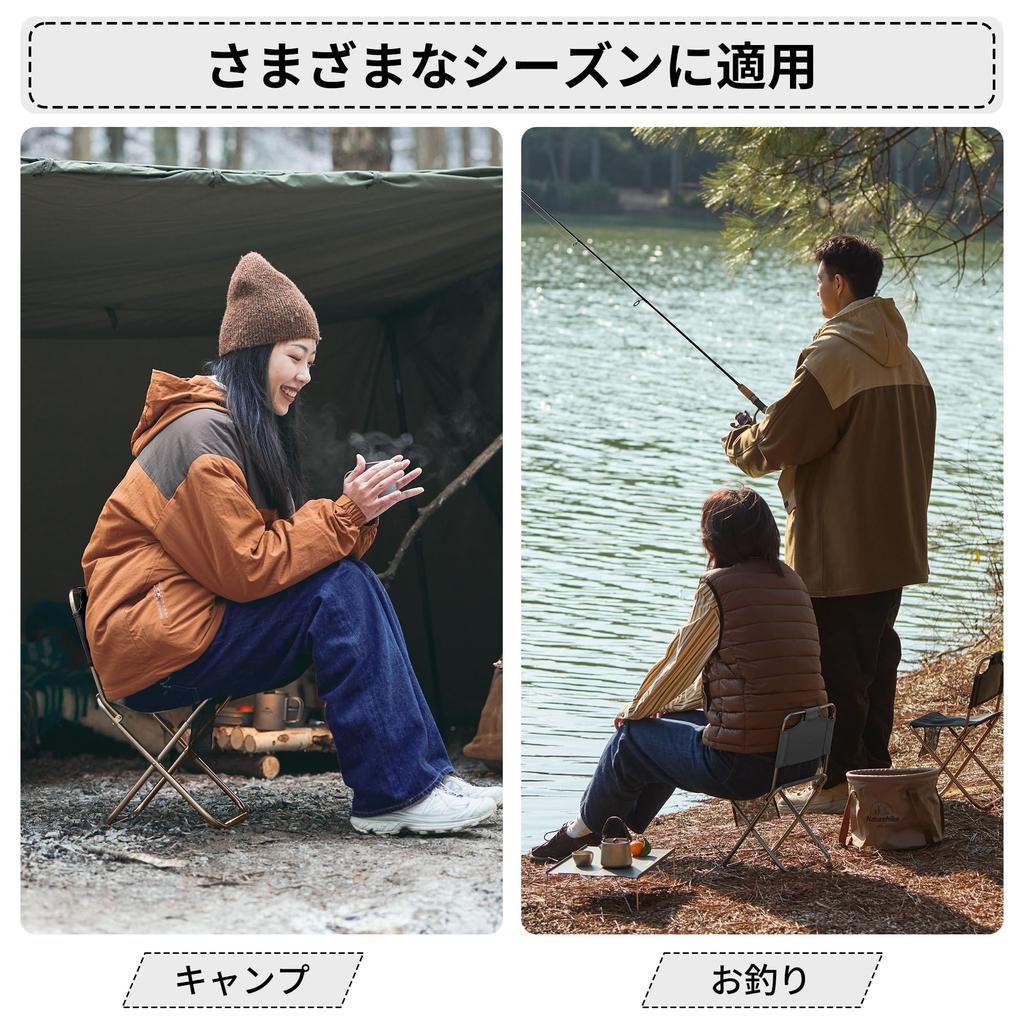 Naturehike Official Shop Folding Outdoor Ultra Light Weight Capacity Camping Compact Storage Bag Barbecue Chair, Chair, 75kg, Backrest, Chair, Chair,