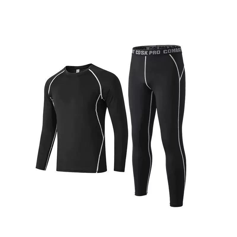 

Boys Quick-Dry Compression Sports Suit - High Elasticity Base Layer for Running & Basketball S (90-100 jin)