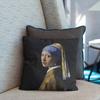 Oil Painting Decorative Pillowcases Starry Sky Self-Portrait Sunflower Sofa Bedroom Bedside Double-Sided Cushion Cover
