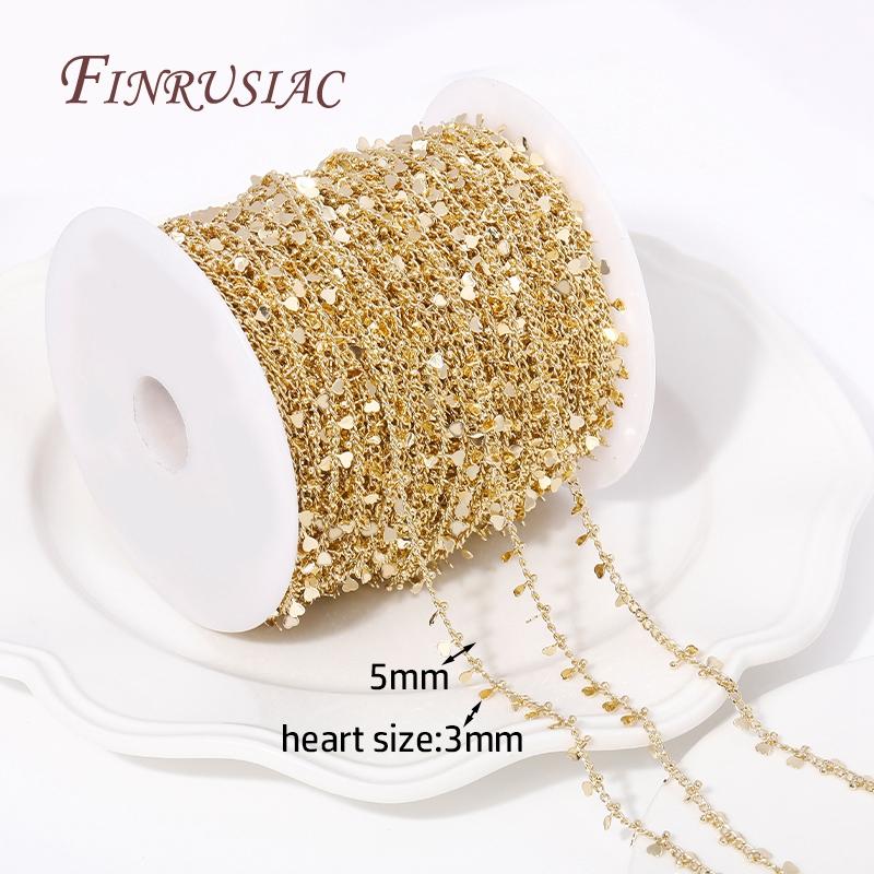 Wholesale Bulk Cable Chains For Jewelry Making,14K Gold Plated Metal High Quality Spool Chains DIY Necklace Bracelet Accessories