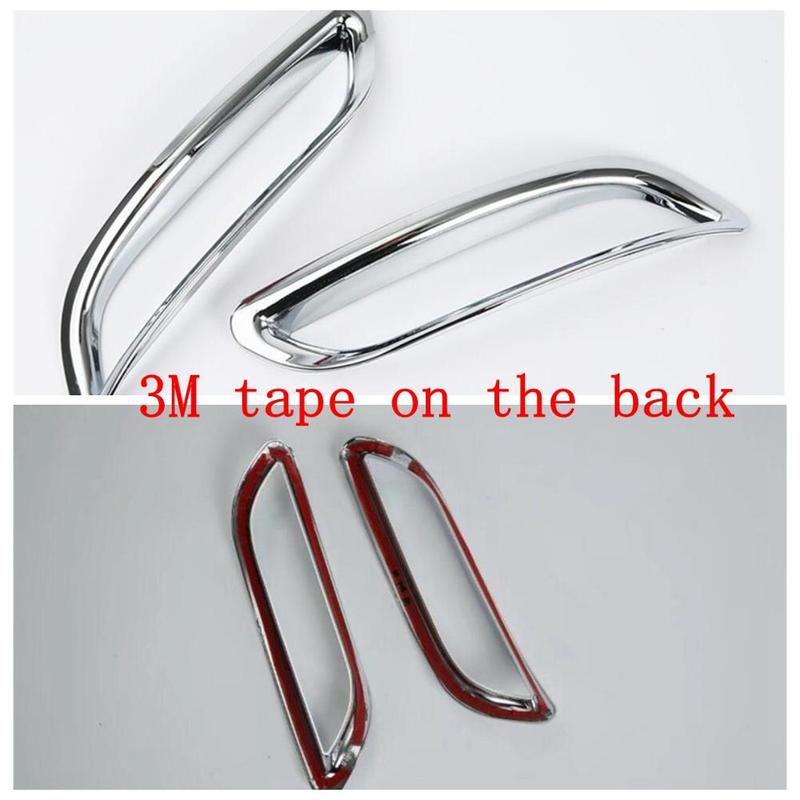Car Rear Fog Lights Lamps Frame Decoration Cover Trim For Toyota Camry XV70 2018 ABS Chrome Exterior Accessories