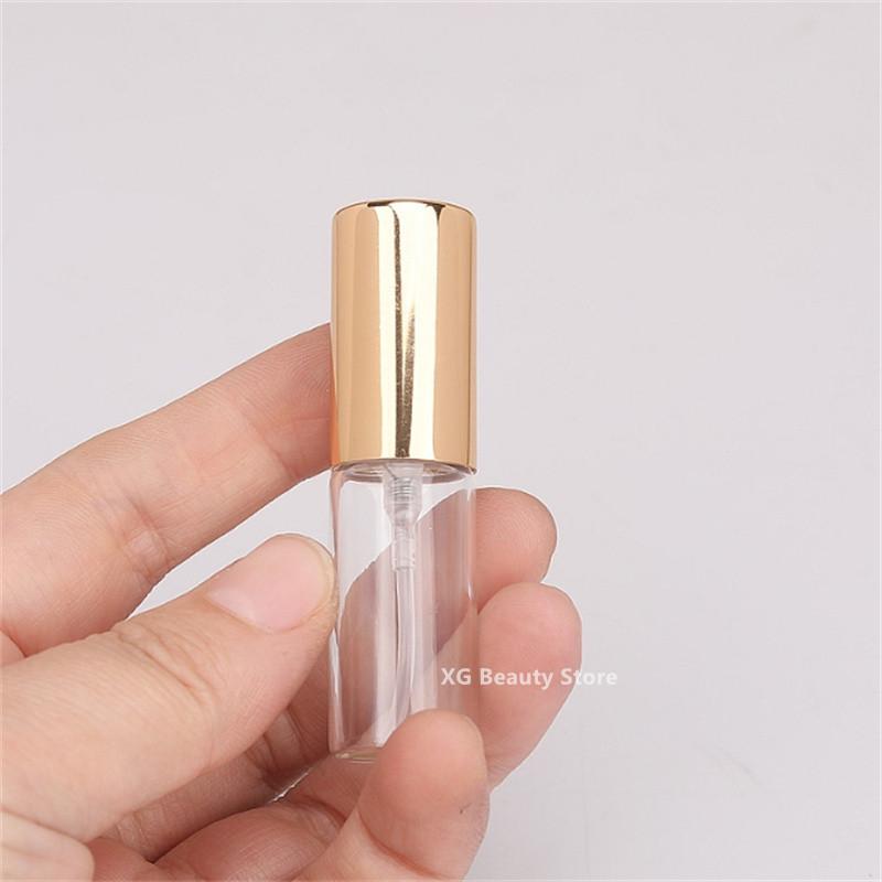 

20/50 шт. 5 мл Портативный стеклянный флакон для духов, флакон-пробник, пустые пробники, флакон для многоразового использования, мини-флакон со спреем, дорожный флакон 50PCS