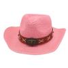 New Adjustment Soft Denim Straw Hat Ethnic Style Big Brim Top Hat Men's and Women's Outdoor Sun Hat