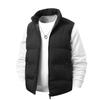 Autumn and winter simple vest men's velvet solid color warm jacket men's versatile loose fashion vest men