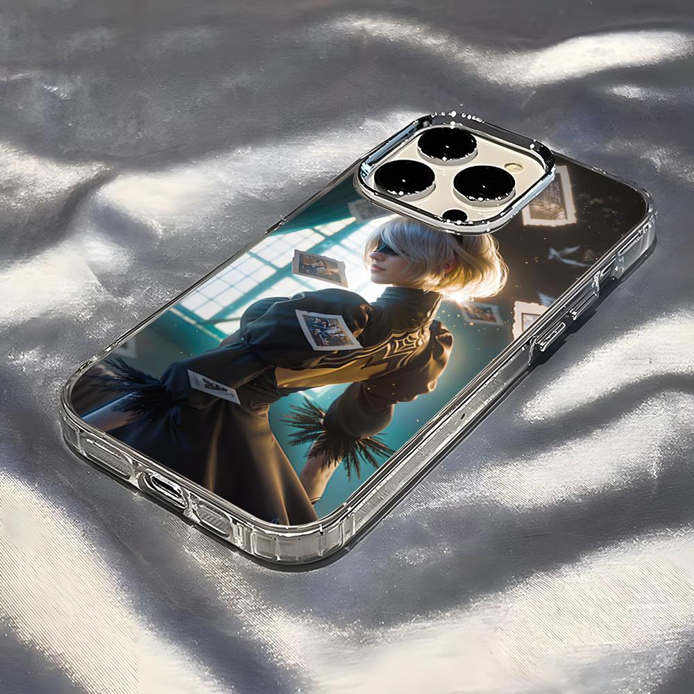N-NieR A-Automata Phone Case For IPhone 17 Pro Max 16 15 14 Pro Max IPhone 13 Pro Max 11 Plus Transparent Cover