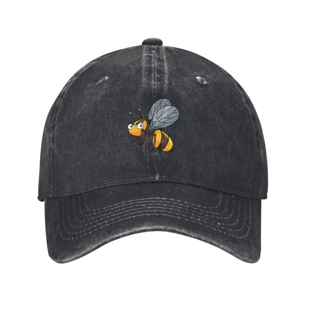 Honeybee Baseball Cap for Men Women Hats Denim Trucker Caps Dad Hat