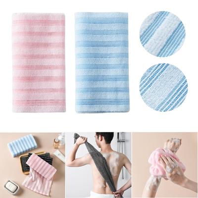 Frottement corporel de massage durable Nettoyage corporel Grattoir de dos Serviette de bain exfoliante Gant de toilette Nettoyeur de douche