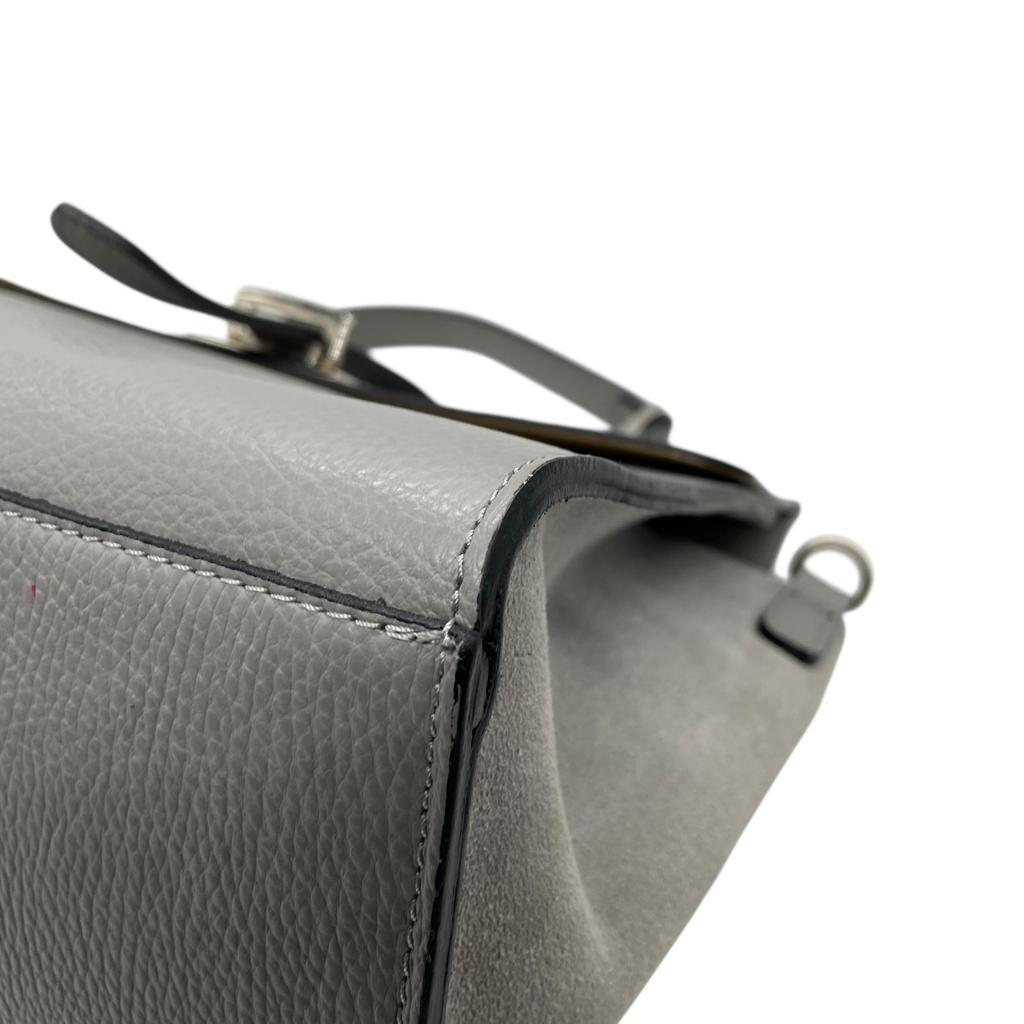 Used CAMELLIAHandbag gray leather/Suede Women