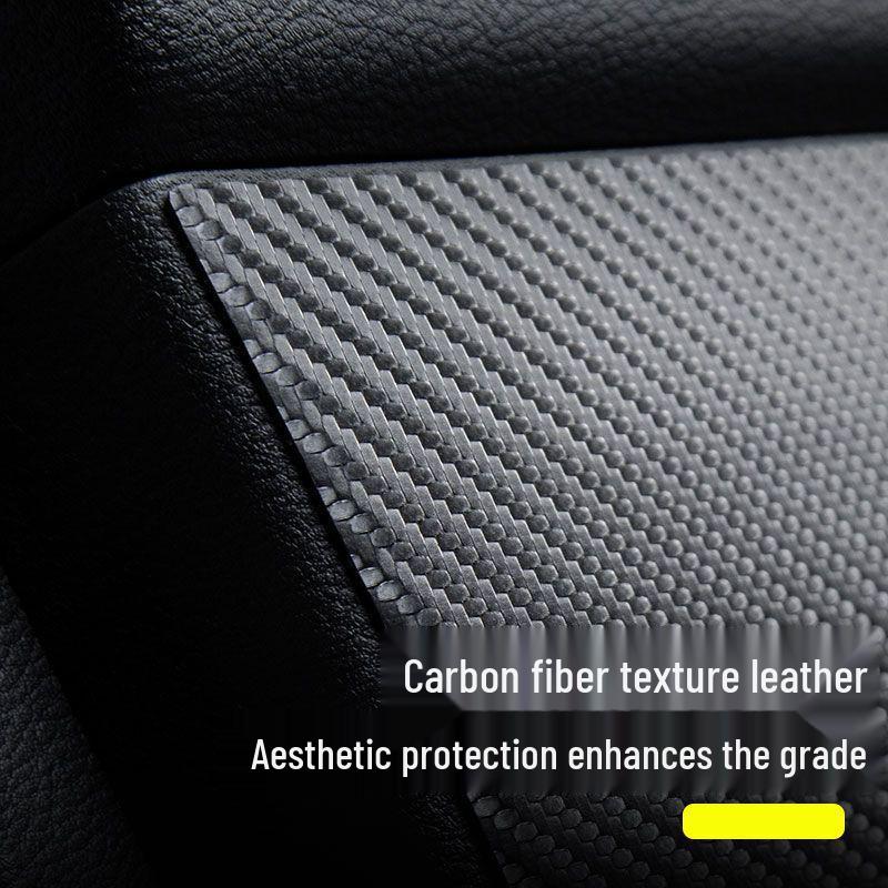 Buick E5 Door Kick Mats: Carbon Fiber Passenger Seat Protection Stickers.